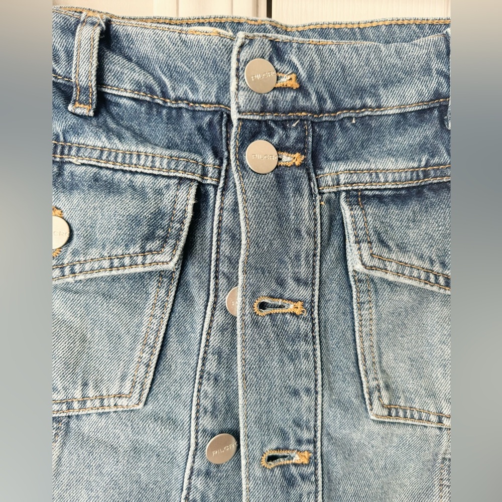 Anthropologie Pilcro Country Denim Skorts - Picture 10 of 13